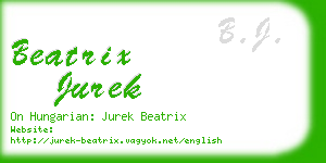 beatrix jurek business card